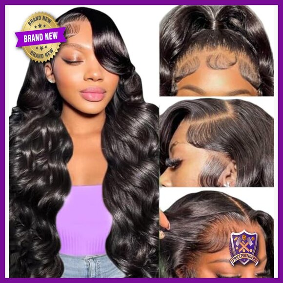 13x6 HD Lace Front Wig 28 Inch Body Wave Human Hair Glueless Wear and Go main image 5